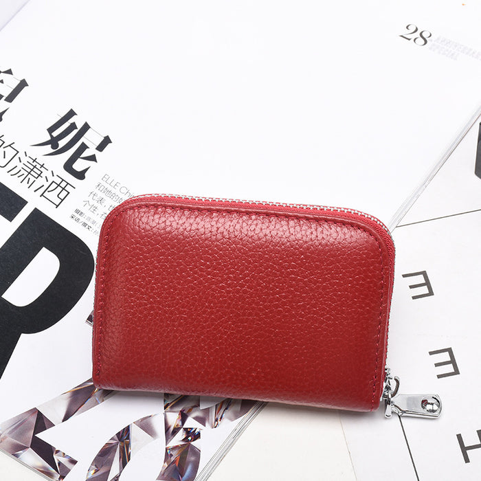 Jewelry WholesaleWholesale genuine leather anti-theft cowhide zipper wallet JDC-WT-MiAn003 Wallet 米岸 %variant_option1% %variant_option2% %variant_option3%  Factory Price JoyasDeChina Joyas De China