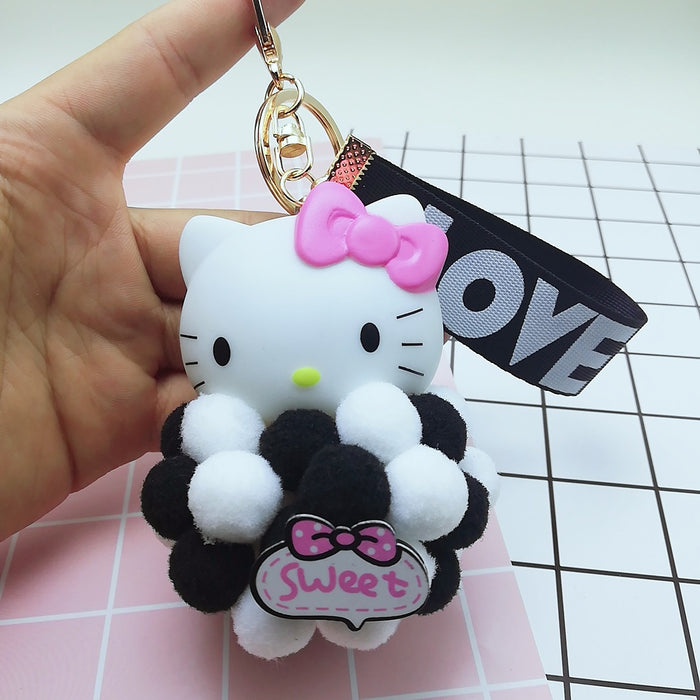 Wholesale Plush Cartoon Cat Hair Ball Keychain (M) JDC-KC-BZ003