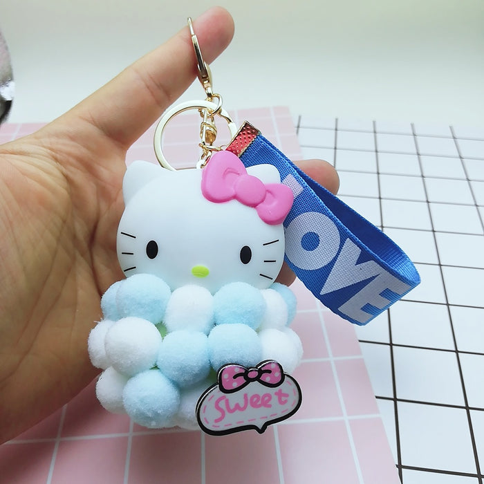 Wholesale Plush Cartoon Cat Hair Ball Keychain (M) JDC-KC-BZ003