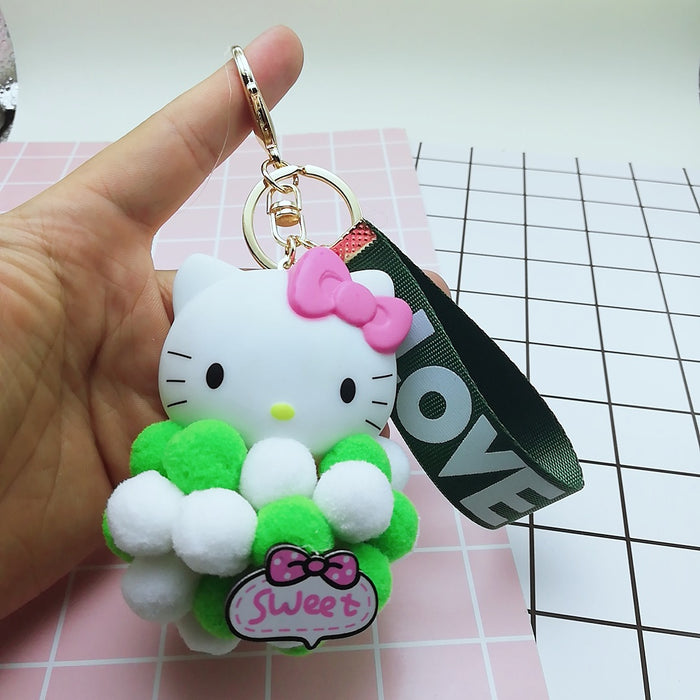 Wholesale Plush Cartoon Cat Hair Ball Keychain (M) JDC-KC-BZ003