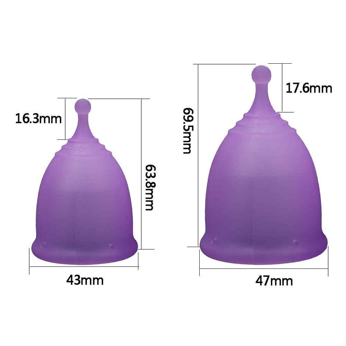 Wholesale Medical Grade Silicone Menstrual Cup Women's Menstrual Care Supplies MOQ≥2 JDC-MC-SFang001
