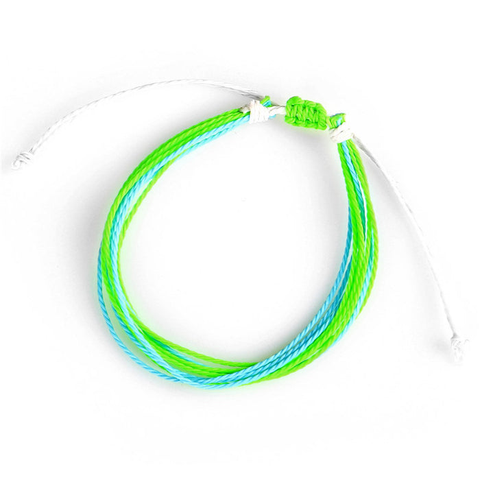 Wholesale Wax Line Bracelet Creative Hand Woven Bracelet MOQ≥3 JDC-BT-QiuX013