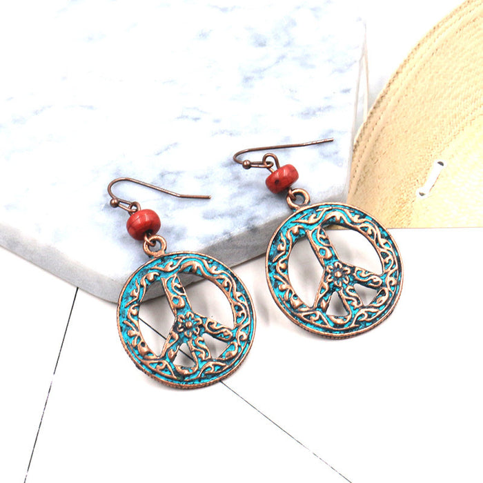 Wholesale Earrings Alloy Turquoise Accessory JDC-ES-Yuhong003