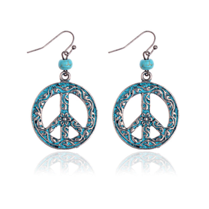 Wholesale Earrings Alloy Turquoise Accessory JDC-ES-Yuhong003