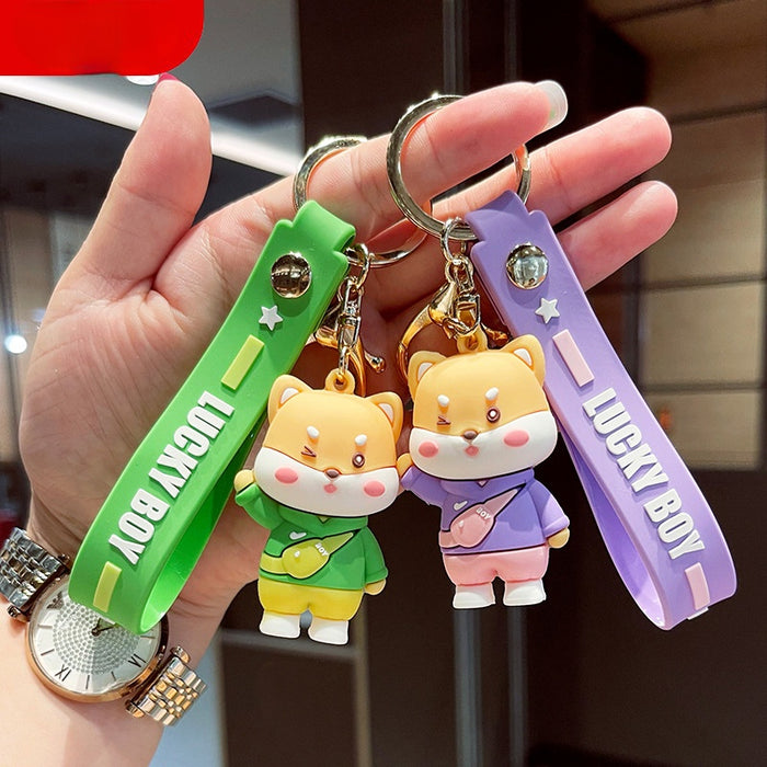 Jewelry WholesaleWholesale cartoon Achai animal soft glue doll keychain JDC-KC-GSXM065 Keychains 萌叙 %variant_option1% %variant_option2% %variant_option3%  Factory Price JoyasDeChina Joyas De China