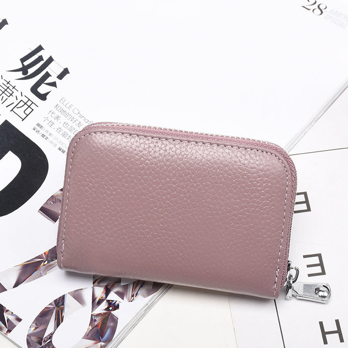 Jewelry WholesaleWholesale genuine leather anti-theft cowhide zipper wallet JDC-WT-MiAn003 Wallet 米岸 %variant_option1% %variant_option2% %variant_option3%  Factory Price JoyasDeChina Joyas De China