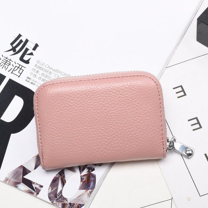 Jewelry WholesaleWholesale genuine leather anti-theft cowhide zipper wallet JDC-WT-MiAn003 Wallet 米岸 %variant_option1% %variant_option2% %variant_option3%  Factory Price JoyasDeChina Joyas De China