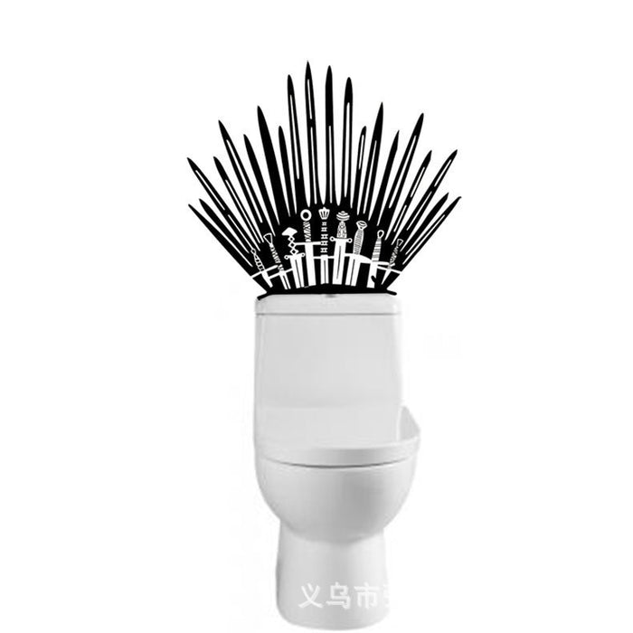 Wholesale sticker Iron Throne creative wall sticker Toilet sticker MOQ≥2 JDC-ST-ShangZ004