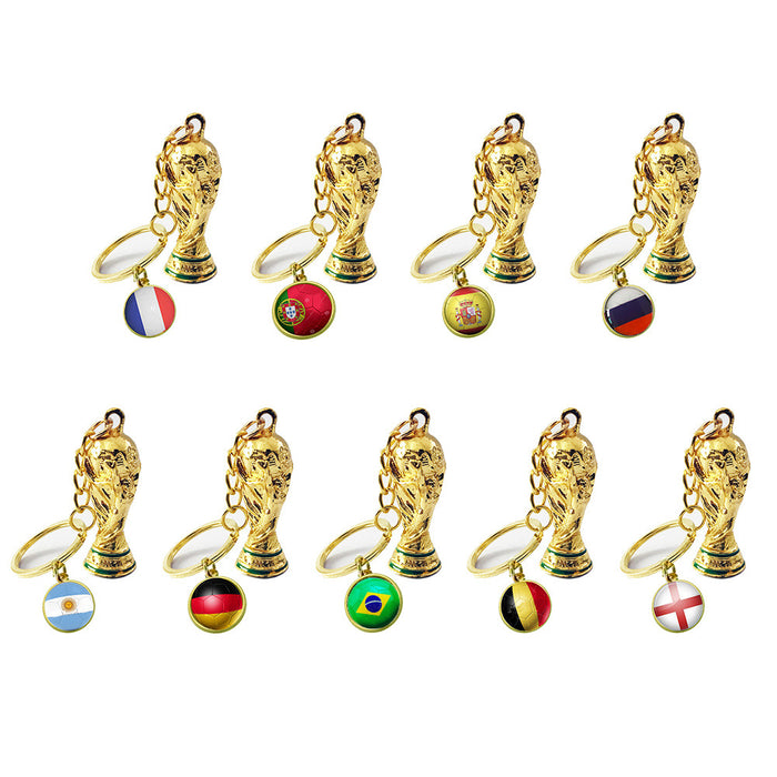 Wholesale Keychain Metal World Cup Souvenir Pendant MOQ≥2 JDC-KC-ChangZ002