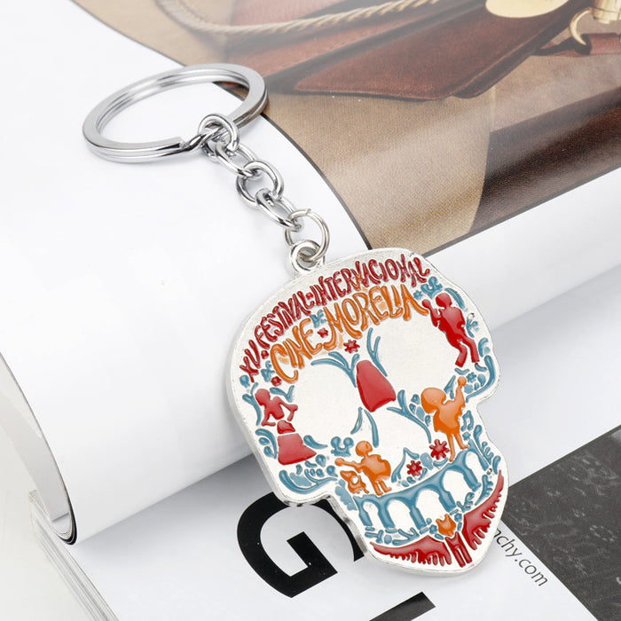 Jewelry WholesaleWholesale Skull Alloy Keychain (M) JDC-KC-GSAJ001 Keychains 昂杰 %variant_option1% %variant_option2% %variant_option3%  Factory Price JoyasDeChina Joyas De China