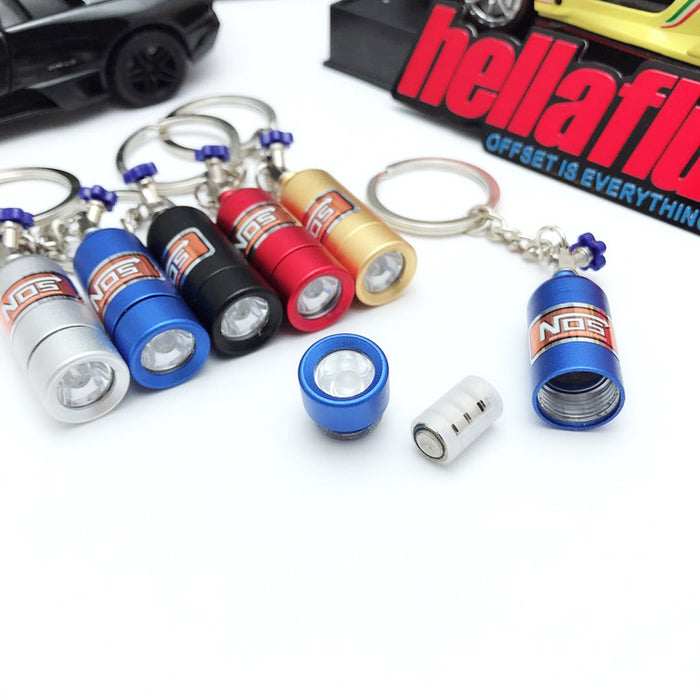 Wholesale Car NOS Nitrogen Oxide Keychain Outdoor LED Light Keychain MOQ≥2 JDC-KC-JinC001