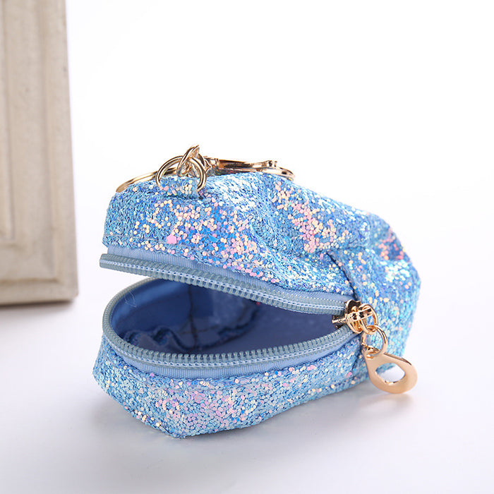 Jewelry WholesaleWholesale Pineapple Sequin Coin Purse Keychain JDC-KC-WuoD019 Keychains 沃铎 %variant_option1% %variant_option2% %variant_option3%  Factory Price JoyasDeChina Joyas De China