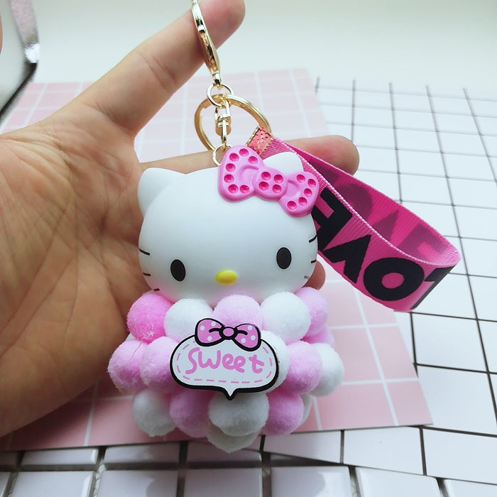 Wholesale Plush Cartoon Cat Hair Ball Keychain (M) JDC-KC-BZ003