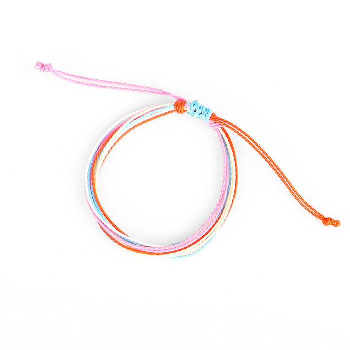 Wholesale Wax Line Bracelet Creative Hand Woven Bracelet MOQ≥3 JDC-BT-QiuX013