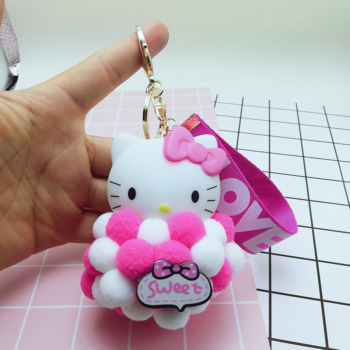 Wholesale Plush Cartoon Cat Hair Ball Keychain (M) JDC-KC-BZ003