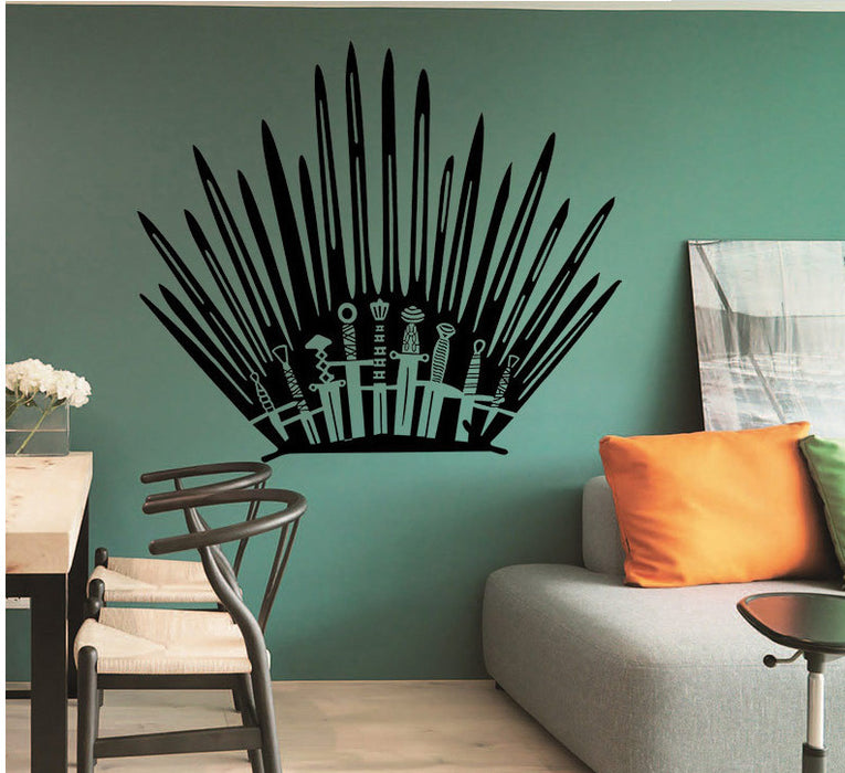 Wholesale sticker Iron Throne creative wall sticker Toilet sticker MOQ≥2 JDC-ST-ShangZ004