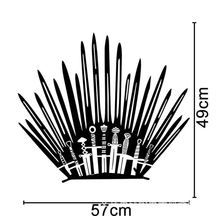 Wholesale sticker Iron Throne creative wall sticker Toilet sticker MOQ≥2 JDC-ST-ShangZ004