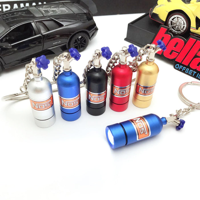 Wholesale Car NOS Nitrogen Oxide Keychain Outdoor LED Light Keychain MOQ≥2 JDC-KC-JinC001