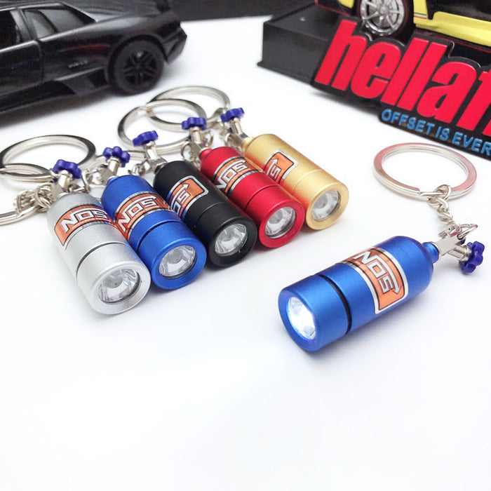 Wholesale Car NOS Nitrogen Oxide Keychain Outdoor LED Light Keychain MOQ≥2 JDC-KC-JinC001