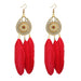 Jewelry WholesaleWholesale mesh national style long feather earrings JDC-ES-C471 Earrings 陌茗 %variant_option1% %variant_option2% %variant_option3%  Factory Price JoyasDeChina Joyas De China