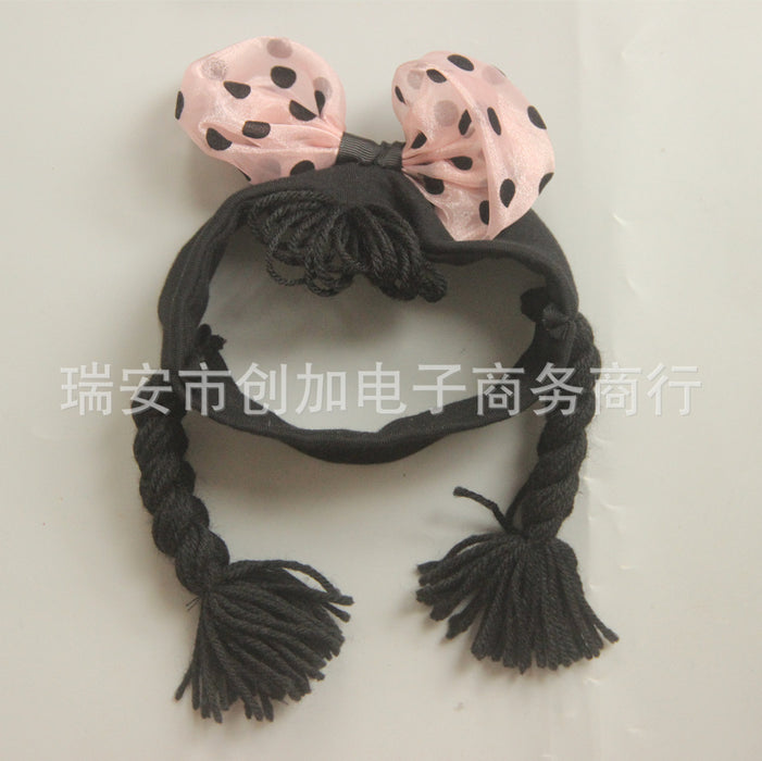 Wholesale Bow Baby Braids Headband Cotton JDC-HD-CH001