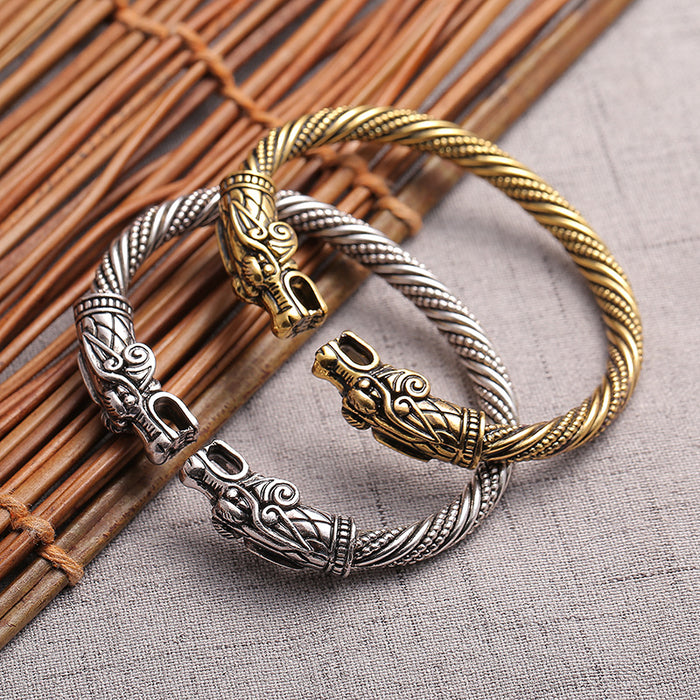 Wholesale Bracelet Jewelry Men's Classic Vintage Double Faucet JDC-BT-DieC003