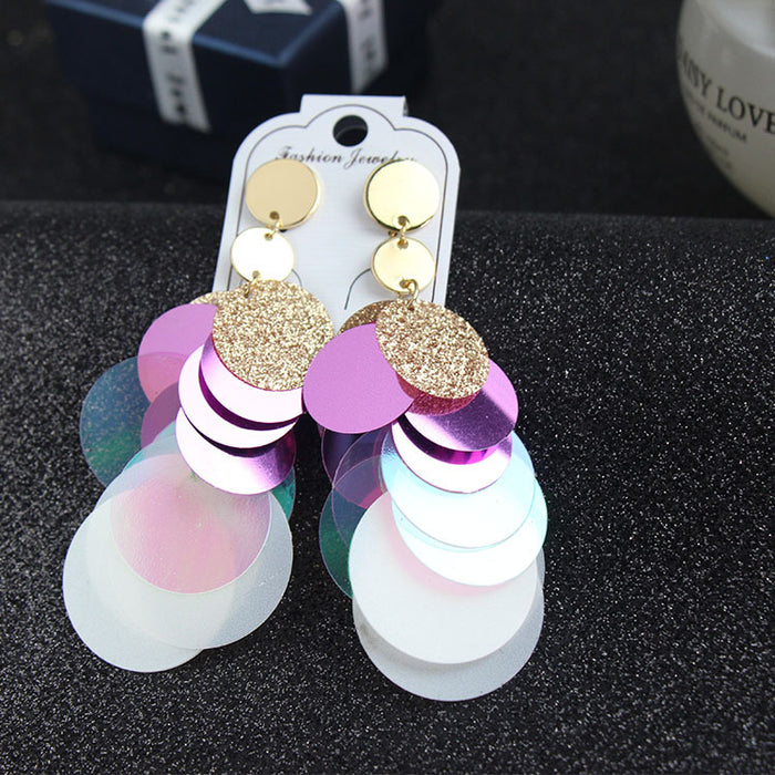 Wholesale purple copper 925 silver needle Earrings JDC-ES-jinghy009