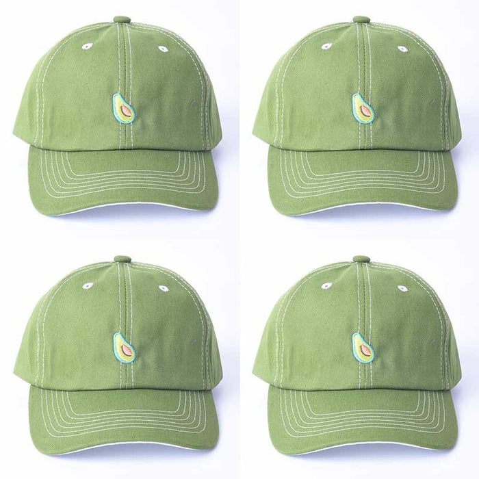 Jewelry WholesaleWholesale Avocado Fruit Cotton Baseball Cap MOQ≥2 JDC-FH-WenR004 Fashionhat 温然 %variant_option1% %variant_option2% %variant_option3%  Factory Price JoyasDeChina Joyas De China