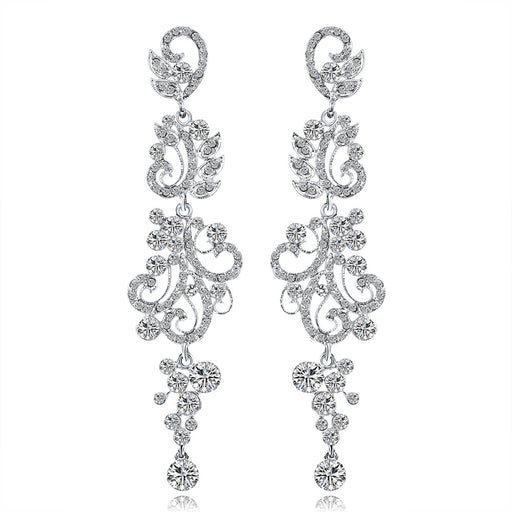 Jewelry WholesaleWholesale diamond-set alloy long earrings JDC-ES-GSDB023 Earrings 丹比华比 %variant_option1% %variant_option2% %variant_option3%  Factory Price JoyasDeChina Joyas De China