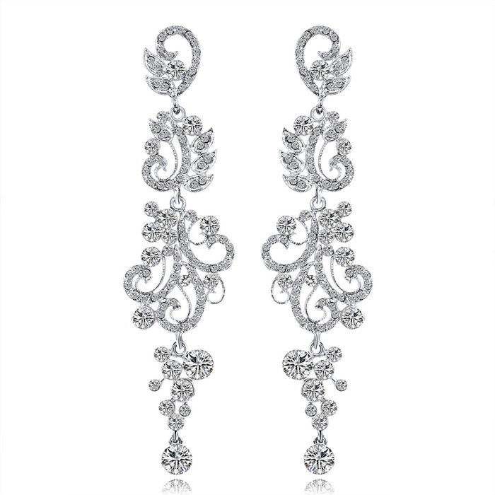 Jewelry WholesaleWholesale diamond-set alloy long earrings JDC-ES-GSDB023 Earrings 丹比华比 %variant_option1% %variant_option2% %variant_option3%  Factory Price JoyasDeChina Joyas De China