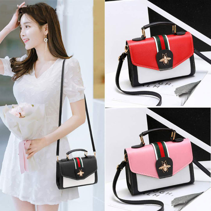 Wholesale Shoulder Bag PU Bee Small Square Bag Diagonal Span JDC-SD-Chengy004