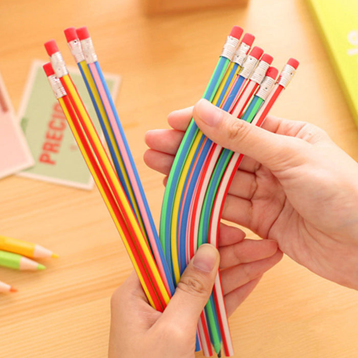 Wholesale Pencils Plastic Plastic Soft Pencils MOQ≥2 JDC-PC-lixue003