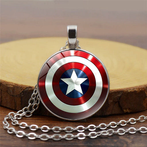 Jewelry WholesaleWholesale Alloy Glass Piece Shield Time Gemstone Necklace JDC-NE-Hengx004 Necklaces 横湘 %variant_option1% %variant_option2% %variant_option3%  Factory Price JoyasDeChina Joyas De China