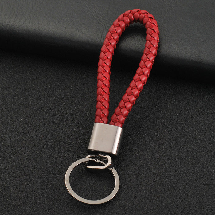 Jewelry WholesaleWholesale Braided Leather Cord Car Metal Keychain MOQ≥2 JDC-KC-XinS001 Keychains 新尚 %variant_option1% %variant_option2% %variant_option3%  Factory Price JoyasDeChina Joyas De China