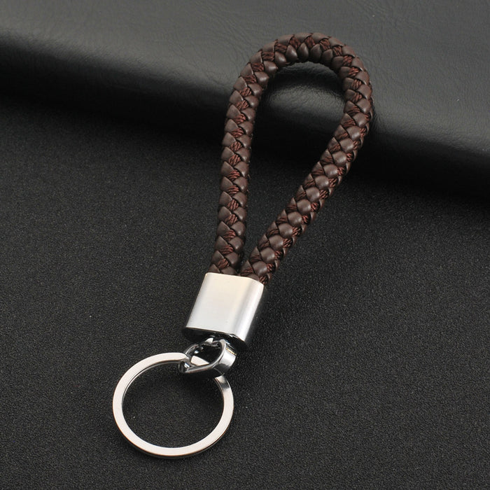 Jewelry WholesaleWholesale Braided Leather Cord Car Metal Keychain MOQ≥2 JDC-KC-XinS001 Keychains 新尚 %variant_option1% %variant_option2% %variant_option3%  Factory Price JoyasDeChina Joyas De China