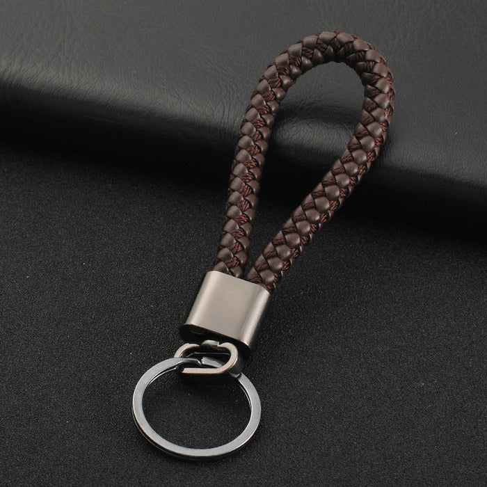 Jewelry WholesaleWholesale Braided Leather Cord Car Metal Keychain MOQ≥2 JDC-KC-XinS001 Keychains 新尚 %variant_option1% %variant_option2% %variant_option3%  Factory Price JoyasDeChina Joyas De China