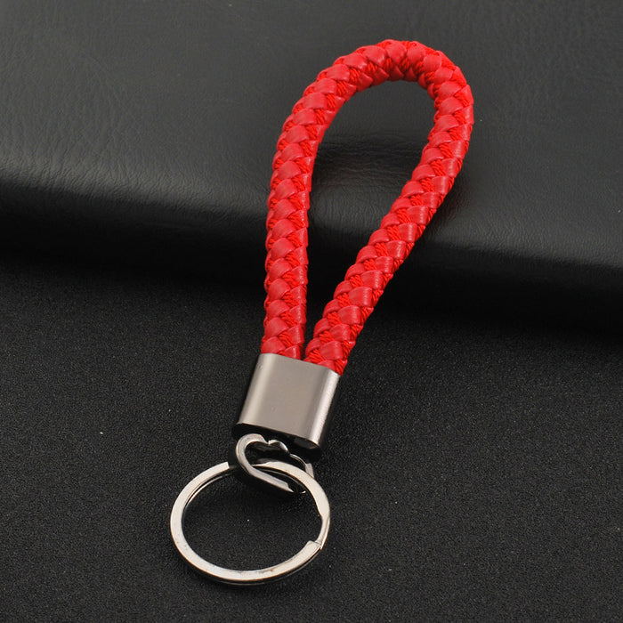 Jewelry WholesaleWholesale Braided Leather Cord Car Metal Keychain MOQ≥2 JDC-KC-XinS001 Keychains 新尚 %variant_option1% %variant_option2% %variant_option3%  Factory Price JoyasDeChina Joyas De China