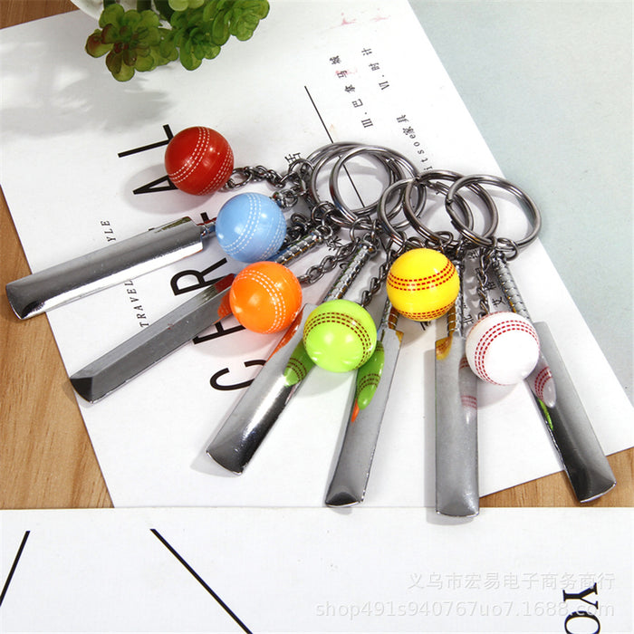 Wholesale Mini Table Tennis Racket Baseball Tennis Tennis Racket Keychain MOQ≥10 JDC-KC-HongYi001