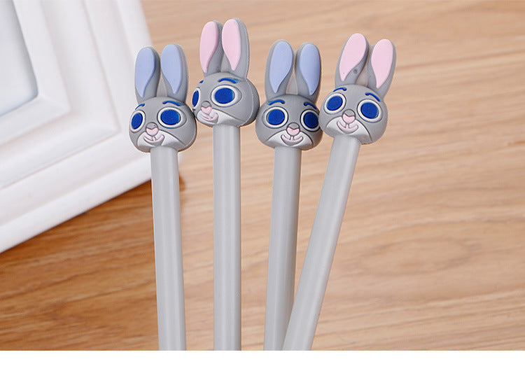 Wholesale Ballpoint Pen Plastic Rabbit Cartoon MOQ≥2 JDC-BP-Jiachu006