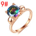 Jewelry WholesaleWholesale Colored Zircon Electroplated Copper Rings JDC-RS-MiMeng070 Rings 米萌 %variant_option1% %variant_option2% %variant_option3%  Factory Price JoyasDeChina Joyas De China