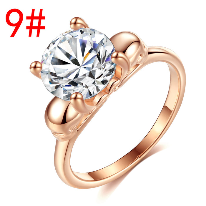 Jewelry WholesaleWholesale Colored Zircon Electroplated Copper Rings JDC-RS-MiMeng070 Rings 米萌 %variant_option1% %variant_option2% %variant_option3%  Factory Price JoyasDeChina Joyas De China