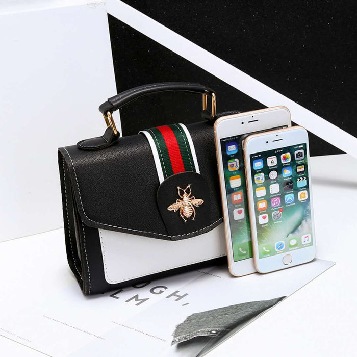 Wholesale Shoulder Bag PU Bee Small Square Bag Diagonal Span JDC-SD-Chengy004