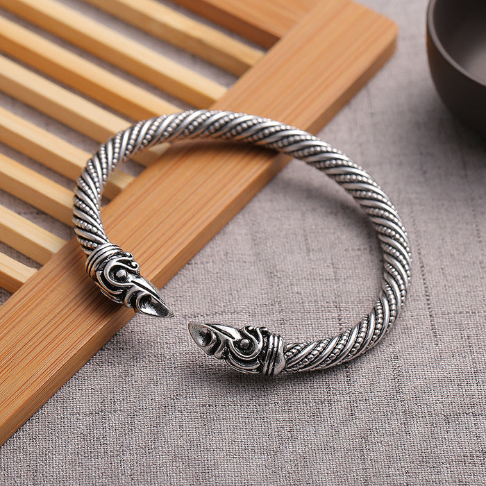 Wholesale trend opening bird head crow head bracelet JDC-BT-DieC001