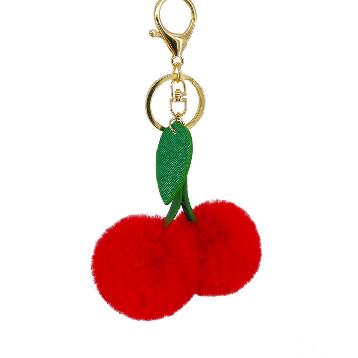 Jewelry WholesaleWholesale artificial wool fruit keychain MOQ≥10 JDC-KC-YZ004 Keychains 永泽 %variant_option1% %variant_option2% %variant_option3%  Factory Price JoyasDeChina Joyas De China