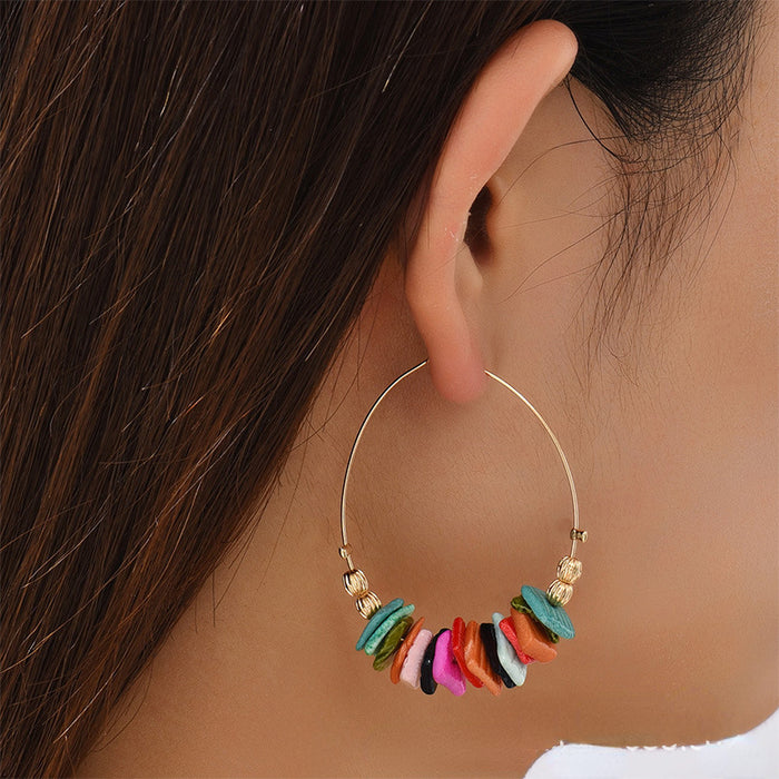 Jewelry WholesaleWholesale Shell Piece Metal Creative Earrings JDC-ES-XCX001 Earrings 萱辰星 %variant_option1% %variant_option2% %variant_option3%  Factory Price JoyasDeChina Joyas De China