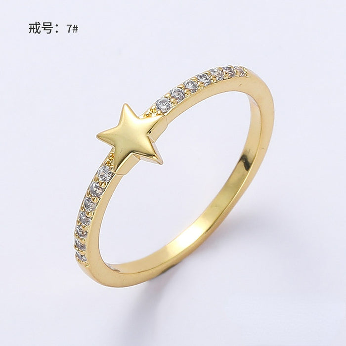 Wholesale Zircon Copper Star Moon Bracelet JDC-BT-KenJ008