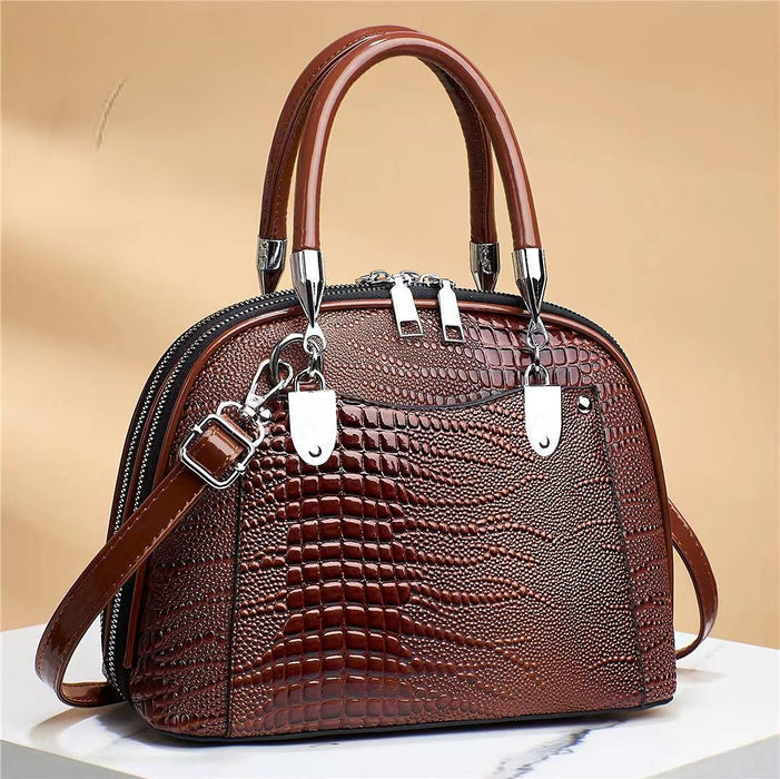 Wholesale Shoulder Bag PU Crocodile Pattern Retro Handbag Diagonal Cross JDC-SD-haim011