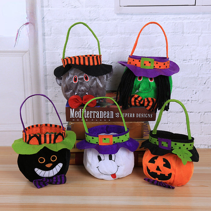 Wholesale Gift Bags Non Woven Halloween Witch Pumpkin Tote Candy Bag MOQ≥2 JDC-GB-MinG001