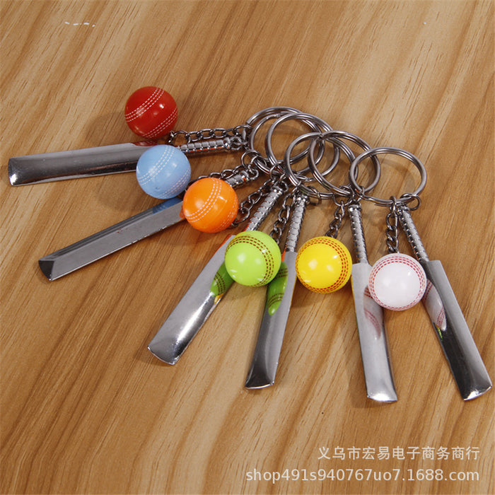 Wholesale Mini Table Tennis Racket Baseball Tennis Tennis Racket Keychain MOQ≥10 JDC-KC-HongYi001