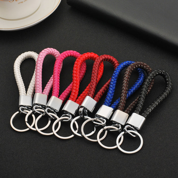 Jewelry WholesaleWholesale Braided Leather Cord Car Metal Keychain MOQ≥2 JDC-KC-XinS001 Keychains 新尚 %variant_option1% %variant_option2% %variant_option3%  Factory Price JoyasDeChina Joyas De China